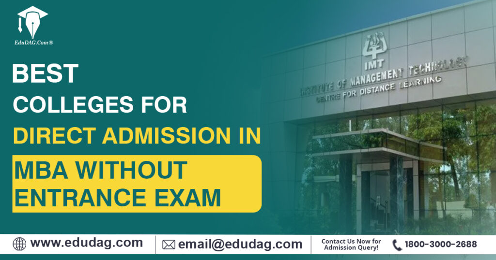 PGDM Colleges Without Entrance Exam